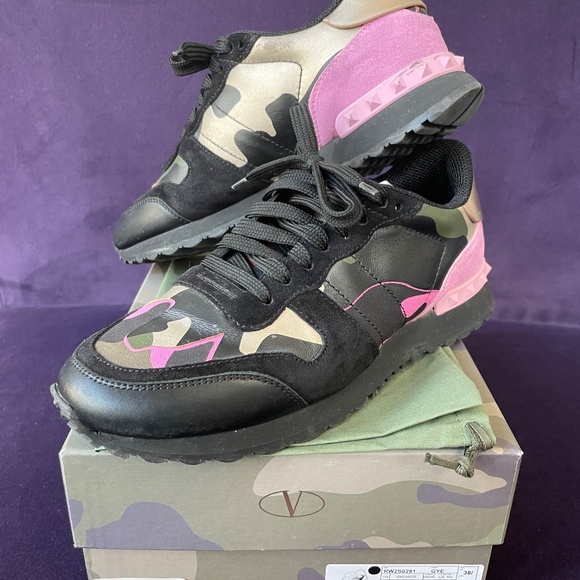 Valentino pink camo sneakers, size 38. - Picture 9 of 10